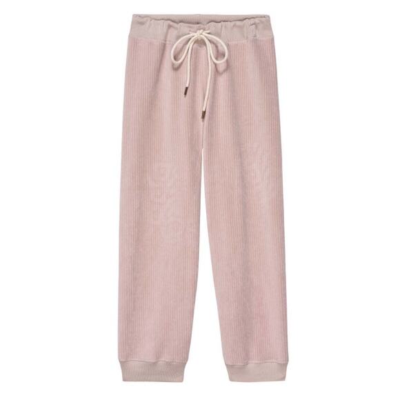 The Great Corduroy Lantern Sweat Pant Joggers in Pale Pink Sz S - Picture 1 of 6